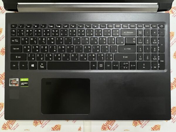 Acer A715 AMD Ryzen 7 5700U/GeForce GTX 1650 4GB/RAM8/SSD512 15.6FHD คีย์มีไฟ 29/7/68 - Image 5