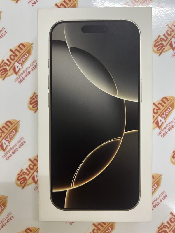 ขายถูกๆ iPhone 16 Pro 128GB การันตีความใหม่ สุขภาพแบต100% สีธรรมชาติ ศูนย์ไทย ครบกล่อง ตัวเครื่อง+สายชาร์จ+เข็ม+คู่มือ+กล่อง ไม่ติดiCloud หมด 9 ธันวาคม 2568 - Image 2