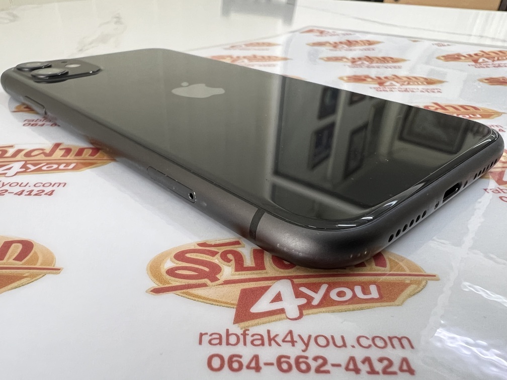 ขายถูกๆ iPhone 11 64GB สภาพ89% มีรอยนิดหน่อยตามการใช้งานโดยรวมแล้วสวยครับ สุขภาพแบต87% สีดำ ศูนย์ไทย อุปกรณ์ไม่มีนะครับ ไม่ติดiCloud ประกันหมดแล้ว - Image 5