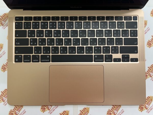ขายถูกๆ MacBook Air M1 13 RAM8GB SSD256GB Cycle Count 4 มือ2สภาพมือ1 สีGold ศูนย์ไทย ตัวเครื่อง+Adapter+สายชาร์จ ประกันหมดแล้ว - Image 5