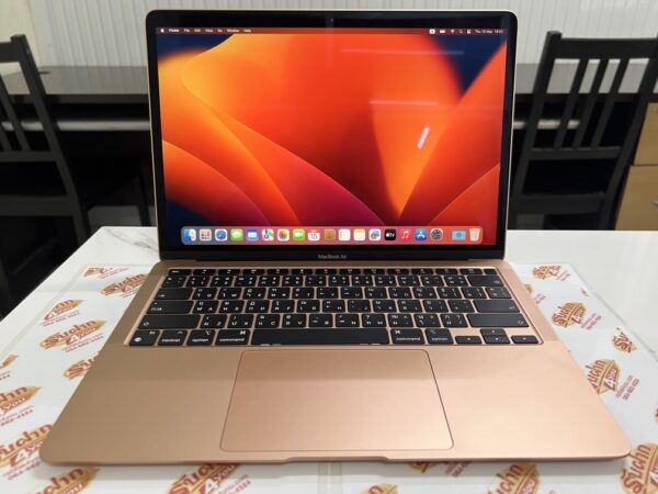 ขายถูกๆ MacBook Air M1 13 RAM8GB SSD256GB Cycle Count 4 มือ2สภาพมือ1 สีGold ศูนย์ไทย ตัวเครื่อง+Adapter+สายชาร์จ ประกันหมดแล้ว