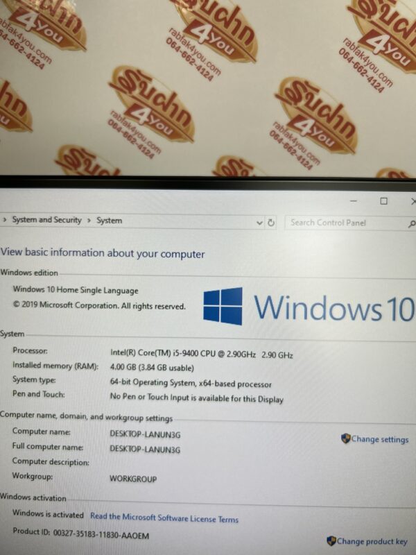 ขายถูกๆ ชุดคอมพิวเตอร์แบร์น DELL I5-9400 RAM4GB SSD128GB+HDD1TB จอDell 24นิ้ว Full HD สภาพสวย95% การันตีความใหม่ สีดำ ศูนย์ไทย ครบเซ็ตพร้อมใช้งาน - Image 15