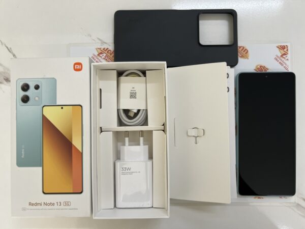 ขายถูกๆ Xiaomi Redmi Note 13 5G Ram8GB Rom256GB จอ6.67นิ้ว สภาพสวย92% สีOcean Teal อุปกรณ์ครบกล่อง ไม่ติดสัญญา ประกันหมดแล้ว