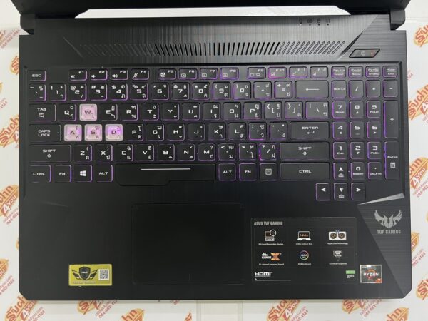 ขายถูก ASUS TUF FX505DT AMD Ryzen 7 3750H/NVIDIA GeForce GTX 1650 4GB/RAM16GB/SSD512GB 15.6FHD คีย์บอร์ดมีไฟ สภาพสวย92% ตัวเครื่อง+สายชาร์จ ประกันหมดแล้ว - Image 5