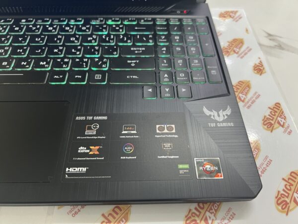 ขายถูก ASUS TUF FX505DT AMD Ryzen 7 3750H/NVIDIA GeForce GTX 1650 4GB/RAM16GB/SSD512GB 15.6FHD คีย์บอร์ดมีไฟ สภาพสวย92% ตัวเครื่อง+สายชาร์จ ประกันหมดแล้ว - Image 6
