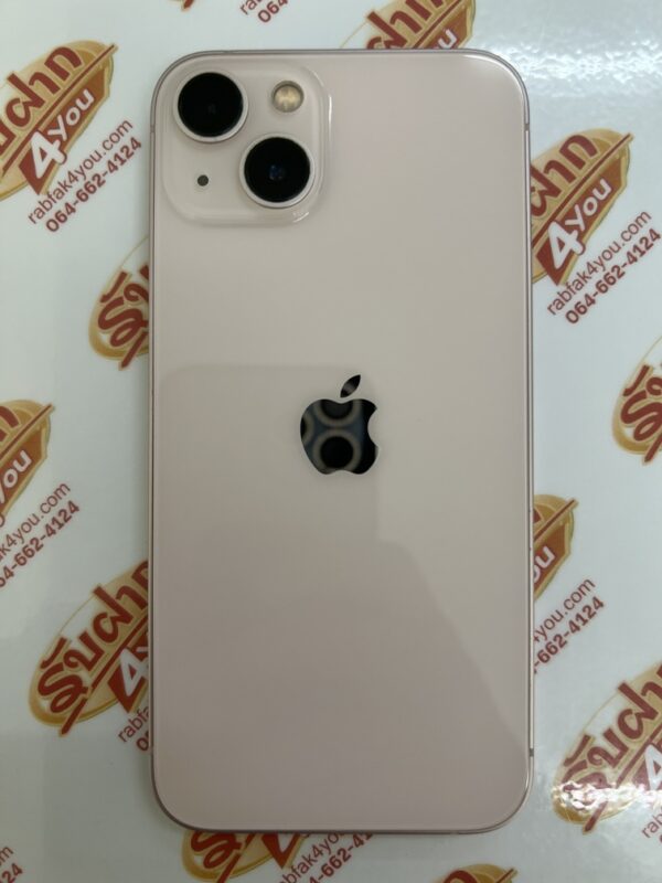 ขายถูก iPhone 13 128GB สภาพ90% มีรอยขนแมวนิดหน่อยโดยรวมแล้วสวย สุขภาพแบต79% สีPink ศูนย์ไทย อุปกรณ์ไม่มีนะครับ มีแต่ตัวเครื่อง ประกันหมดแล้ว - Image 3