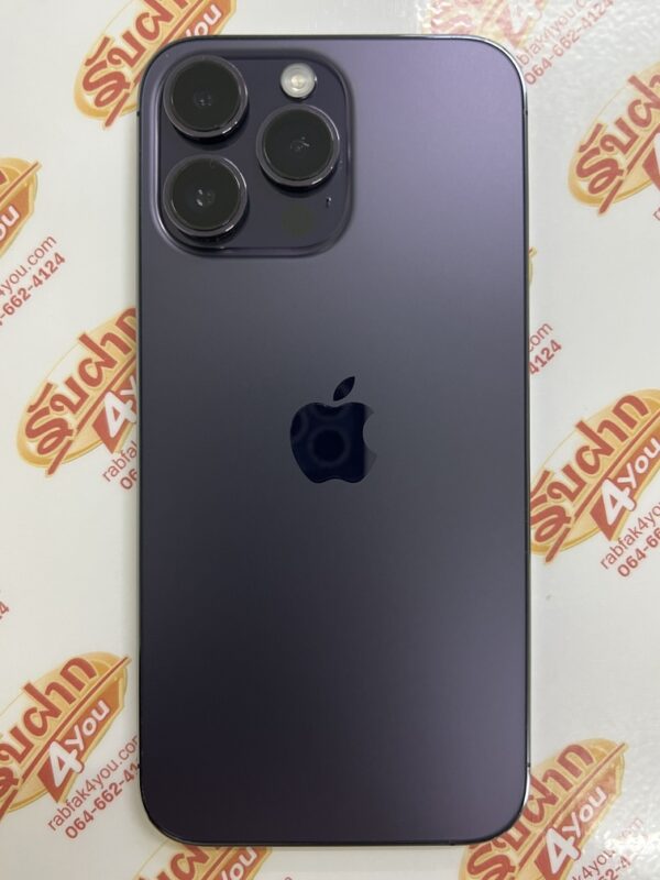 ขายถูก iPhone 14 Pro Max 256GB สภาพสวย92% มีรอยขนแมวนิดหน่อยโดยรวมแล้วสวย สุขภาพแบต83% สีม่วง ศูนย์ไทย อุปกรณ์ไม่มีนะครับ ไม่ติดiCloud ประกันหมดแล้ว - Image 3