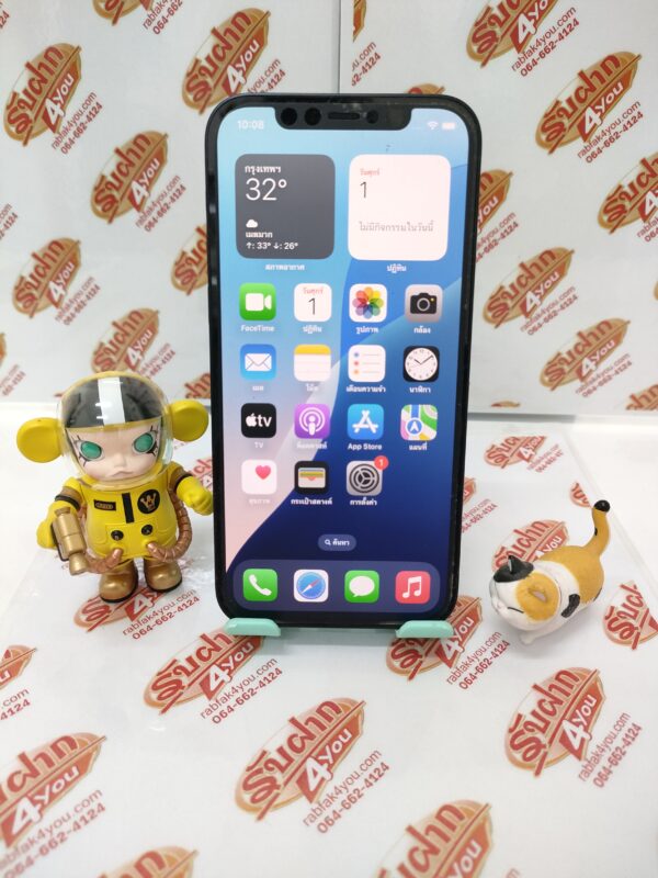 ขายถูก iPhone 12 64GB สภาพสวย92% สุขภาพแบต91% สีดำ ศูนย์ไทย อุปกรณ์ไม่มีนะครับ มีแต่ตัวเครื่องและกล่อง ไม่ติดiCloud ประกันหมดแล้ว - Image 7