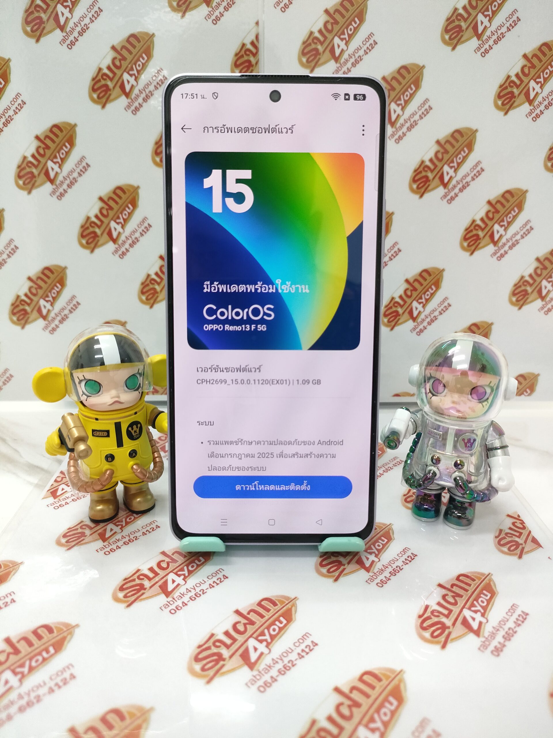 ขายถูกๆ OPPO Reno 13F 5G Ram12GB Rom256GB จอ6.67นิ้ว เหมือนมือ 1 ใหม่แกะกล่อง สีPlum purple สภาพ 99% อุปกรณ์ครบกล่อง ประกันหมด 13 มิ.ย. 69 - Image 10