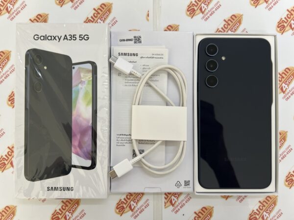ขายถูก Samsung Galaxy A35 5G Ram8GB Rom128GB จอ6.6นิ้ว สภาพใหม่95% การันตีความใหม่ เครื่องสีAwesome Navy อุปกรณ์ครบกล่อง ประกันหมดเดือน มกราคม 2569 - Image 2