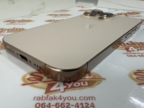 ขายถูก iPhone 16 Pro 128GB สภาพสวย95% การันตีความใหม่ สุขภาพแบต100% รอบชาร์จ55รอบ สีDesert titanium ศูนย์ไทย อุปกรณ์ไม่มีนะครับ ประกันหมด 4 กุมภาพันธ์ 2569 - Image 4