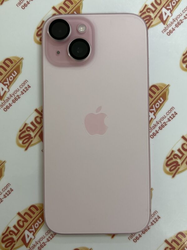 ขายถูก iPhone 15 128GB มือ2สภาพมือ1 สุขภาพแบต100% รอบชาร์จ12  สีPink ศูนย์ไทย อุปกรณ์ครบกล่อง(ขาดเข็ม) ไม่ติดiCloud ประกันหมดวันที่ 30 พฤษภาคม 2569 - Image 7