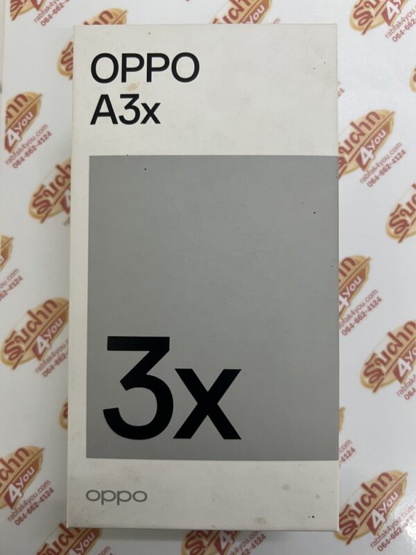 ขายถูก OPPO A3x Ram4GB Rom128GB สภาพสวย90% มีรอยขนแมวนิดหน่อยโดยรวมแล้วสวย  สีฟ้า ตัวเครื่อง+หัวชาร์จ+สายชาร์จ+คู่มือ+เคส+กล่อง ประกันหมด 5 พฤศจิกายน 2568 - Image 3