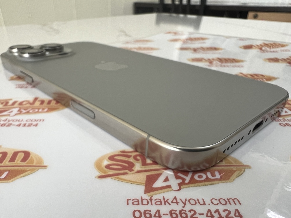 ขายถูก iPhone 16 Pro Max 256GB การันตีความใหม่ สุขภาพแบต93% สีNatural อุปกรณ์ครบกล่อง ไม่ติดiCloud ประกันหมดวันที่ 1 พฤศจิกายน 2568 - Image 8