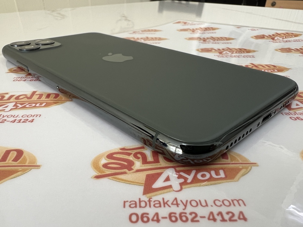ขายถูกๆ iPhone 11 Pro Max 64GB สภาพ89% เครื่องมีรอยนิดหน่อยโดยรวมแล้วสวย สุขภาพแบต77% สีเขียว ศูนย์ไทย อุปกรณ์ไม่มีนะครับ ไม่ติดiCloud ประกันหมดแล้ว - Image 5