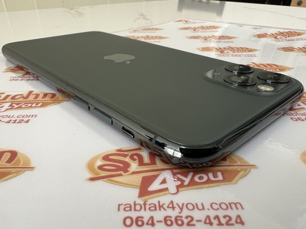 ขายถูกๆ iPhone 11 Pro Max 64GB สภาพ89% เครื่องมีรอยนิดหน่อยโดยรวมแล้วสวย สุขภาพแบต77% สีเขียว ศูนย์ไทย อุปกรณ์ไม่มีนะครับ ไม่ติดiCloud ประกันหมดแล้ว - Image 7