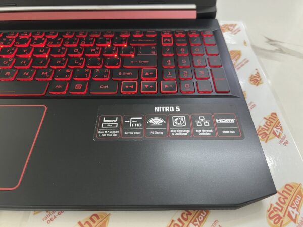 ขายถูกๆ ACER Nitro 5 AMD Ryzen 7 3750H/NVIDIA GeForce GTX 1650 4GB/RAM16GB/SSD512GB คีย์บอร์ดมีไฟ สภาพ92% ตัวเครื่อง+สายชาร์จ ประกันหมดแล้ว - Image 6