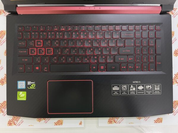 ขายถูกๆ ACER Nitro 5 i5-8300H/NVIDIA GeForce GTX 1050Ti 4GB/RAM8GB/SSD240GB + HDD1TB คีย์บอร์ดมีไฟ สภาพ89% ตัวเครื่อง+สายชาร์จ ประกันหมดแล้ว - Image 5