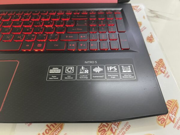 ขายถูกๆ ACER Nitro 5 i5-8300H/NVIDIA GeForce GTX 1050Ti 4GB/RAM8GB/SSD240GB + HDD1TB คีย์บอร์ดมีไฟ สภาพ89% ตัวเครื่อง+สายชาร์จ ประกันหมดแล้ว - Image 6