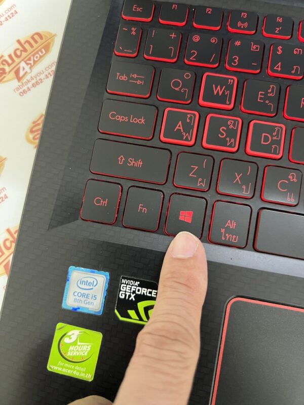 ขายถูกๆ ACER Nitro 5 i5-8300H/NVIDIA GeForce GTX 1050Ti 4GB/RAM8GB/SSD240GB + HDD1TB คีย์บอร์ดมีไฟ สภาพ89% ตัวเครื่อง+สายชาร์จ ประกันหมดแล้ว - Image 17