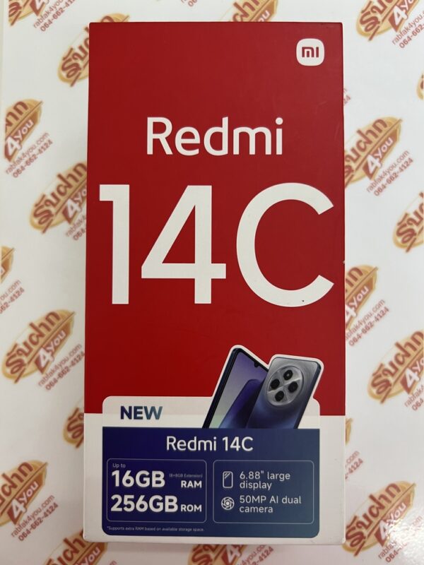 ขายถูก Xiaomi Redmi 14C Ram8GB Rom256GB (ตัวท๊อป) การันตีความใหม่ สีMidnight Black อุปกรณ์มี ตัวเครื่อง+หัวชาร์จ+สายชาร์จ+เคส+กล่อง หมด 21 ธันวาคม 2568 - Image 3