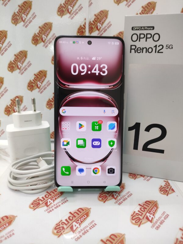 ขายถูก OPPO Reno 12 5G สเปคแรงๆ RAM12GB ROM512GB สภาพสวย98% จอ6.7นิ้ว สีน้ำตาล อุปกรณ์ครบกล่อง ประกันหมด 24 สิงหาคม 69