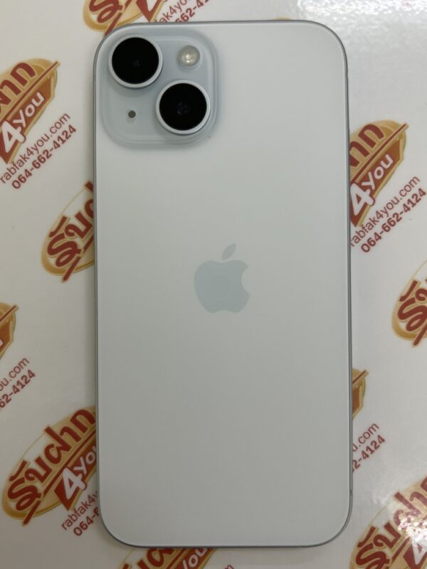 ขายถูก iPhone 15 128GB สภาพสวย90% สุขภาพแบต86% สีฟ้า ศูนย์ไทย อุปกรณ์ไม่มีนะครับ มีแต่ตัวเครื่อง ไม่ติดiCloud ประกันหมดแล้ว