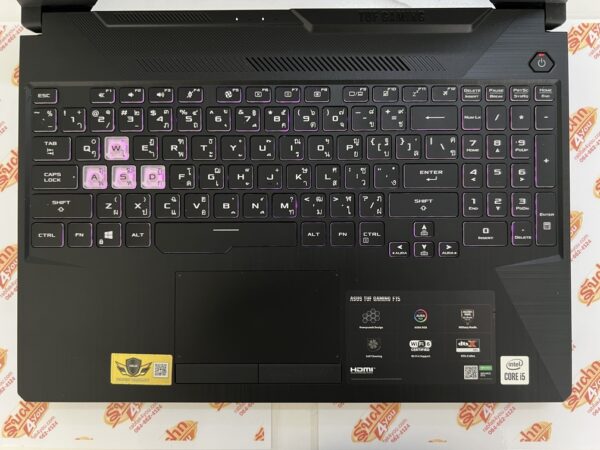 ขายถูก ASUS TUF GAMING F15 FX506LH i5-10300H/NVIIDA GeForce GTX 1650 4GB/RAM8GB/SSD512GB 15.6FHD คีย์มีไฟ สภาพสวย92% สีGrey ตัวเครื่อง+สายชาร์จ - Image 5