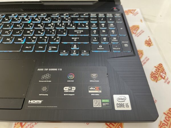 ขายถูก ASUS TUF GAMING F15 FX506LH i5-10300H/NVIIDA GeForce GTX 1650 4GB/RAM8GB/SSD512GB 15.6FHD คีย์มีไฟ สภาพสวย92% สีGrey ตัวเครื่อง+สายชาร์จ - Image 6