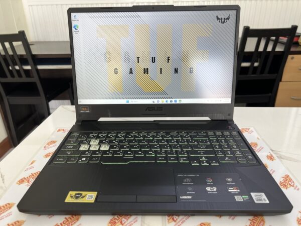 ขายถูก ASUS TUF GAMING F15 FX506LH i5-10300H/NVIIDA GeForce GTX 1650 4GB/RAM8GB/SSD512GB 15.6FHD คีย์มีไฟ สภาพสวย92% สีGrey ตัวเครื่อง+สายชาร์จ