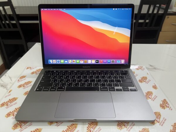 ขายถูกๆ Macbook Pro 2020 M1 มีทัศบาร์ RAM8GB SSD256GB 13.3inch Cycle Count 207 สภาพ88% สีSilver ศูนย์ไทย ตัวเครื่อง+Adapter+สายชาร์จ ประกันหมดแล้ว