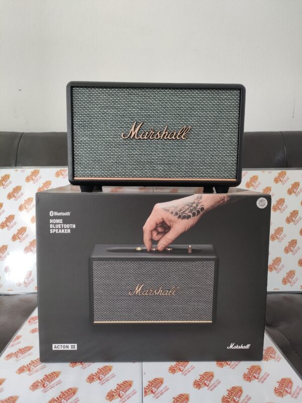 ขายถูกๆ ลำโพงบลูทูธแบรนดัง Marshall Acton III Bluetooth สีดำ สภาพมือ 1 99.99% อุปกรณ์ครบกล่อง ศูนย์ไทย ประกันหมด 21 มิ.ย.69