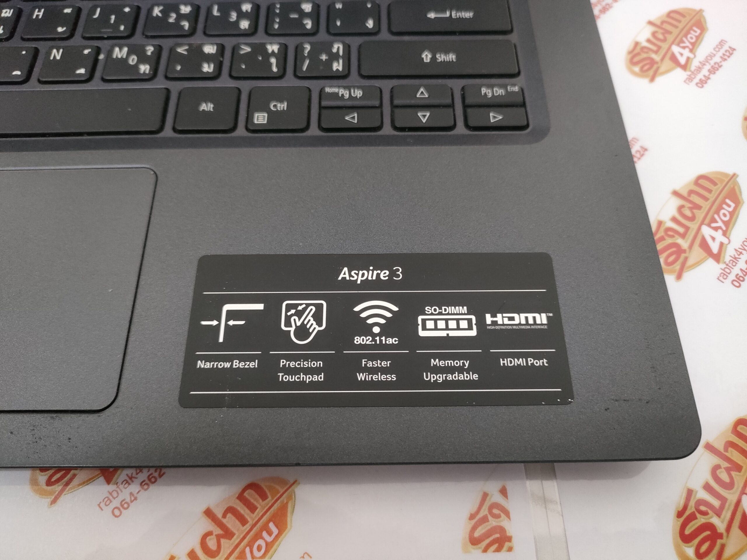 ขายถูกๆ ACER ASPIRE A314-22 CPU : AMD ATHLON SILVER 3050U / RAM : 8GB 2400MHz / SSD : 256GB สภาพ82% ตัวเครื่อง+สายชาร์จ ประกันหมดแล้ว - Image 3