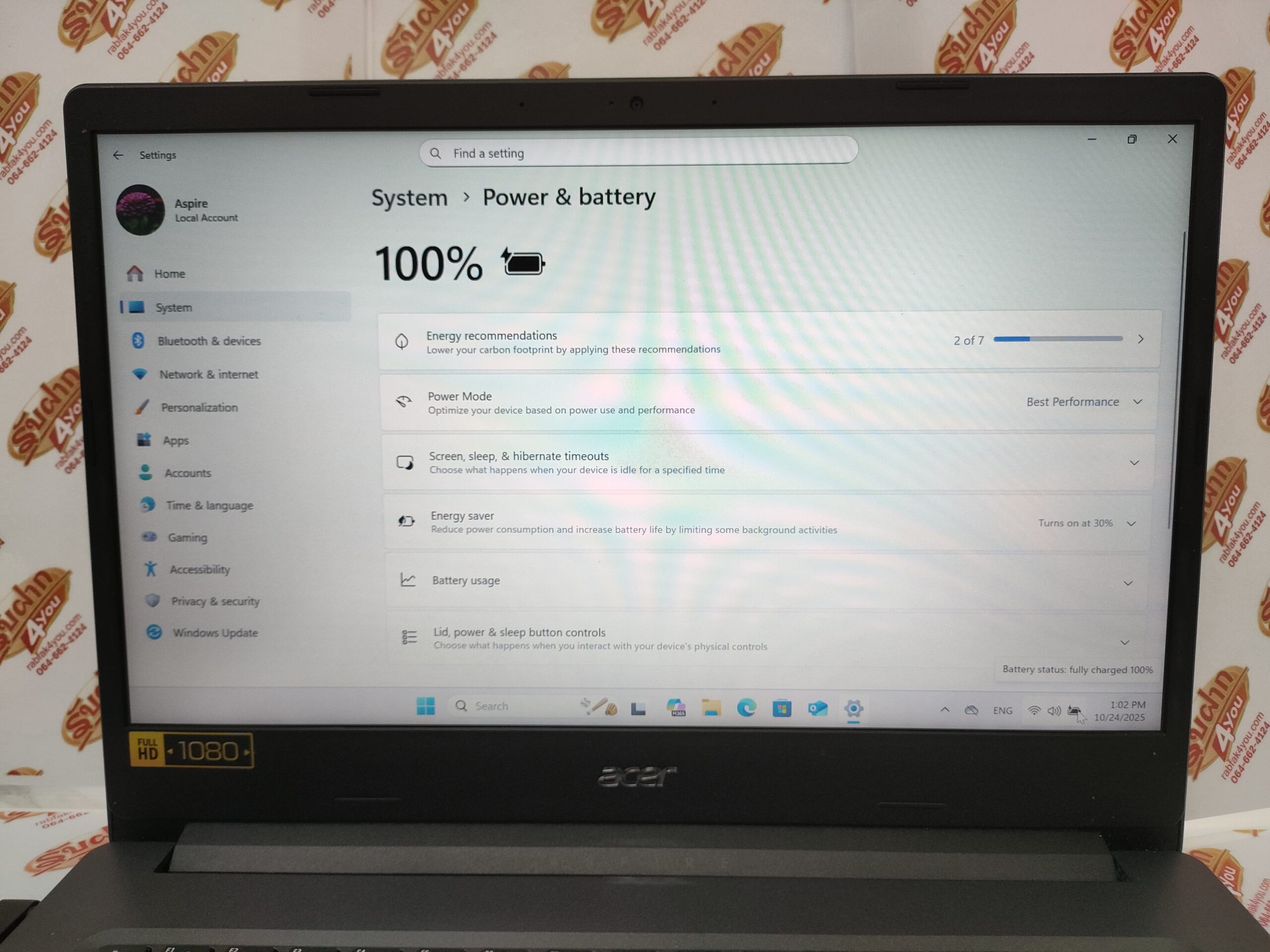 ขายถูกๆ ACER ASPIRE A314-22 CPU : AMD ATHLON SILVER 3050U / RAM : 8GB 2400MHz / SSD : 256GB สภาพ82% ตัวเครื่อง+สายชาร์จ ประกันหมดแล้ว - Image 6