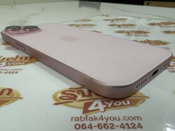 ขายถูก iPhone 15 128GB สภาพสวย90% สุขภาพแบต95% สีชมพู ศูนย์ไทย อุปกรณ์ไม่มีนะครับ มีแต่ตัวเครื่อง ไม่ติดiCloud ประกันหมดแล้ว - Image 5