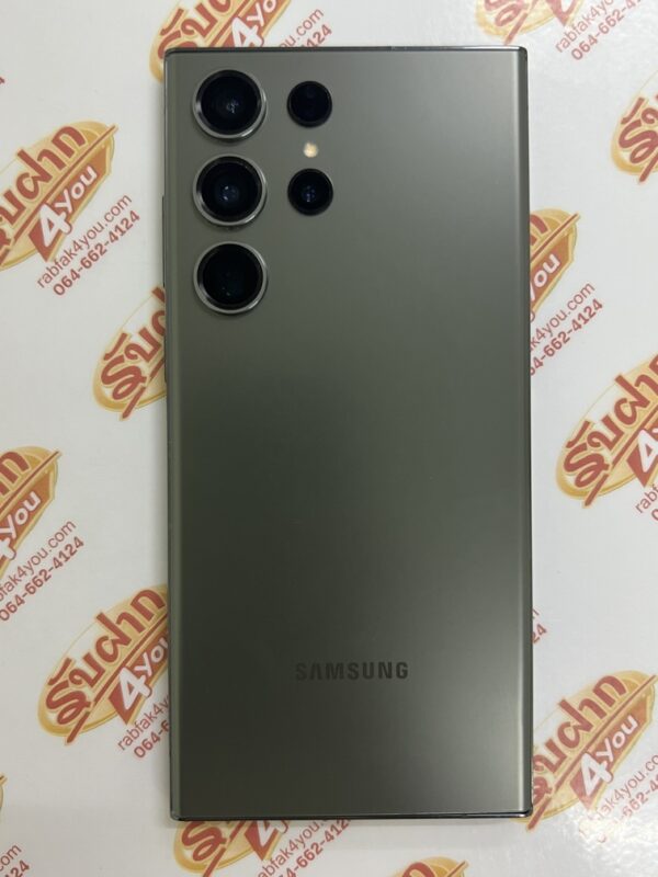 ขายถูก Samsung Galaxy S23 Ultra เครื่องนอก RAM12GB ROM256GB สภาพสวย88% มีรอยขนแมวนิดหน่อยโดยรวมแล้วสวย สีGreen อุปกรณ์ไม่มีนะครับ ไม่ติดสัญญา ประกันหมดแล้ว
