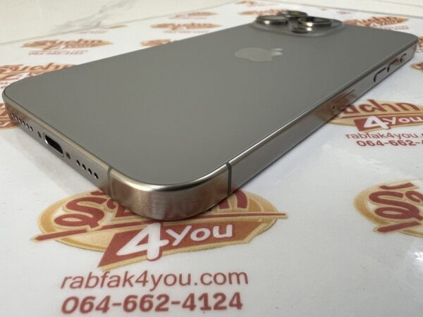 ขายถูก iPhone 15 Pro Max 256GB สุขภาพแบต89% การันตีความใหม่ สีNatural titanium ศูนย์ไทย อุปกรณ์ไม่มีนะครับ ไม่ติดiCloud ประกันหมดแล้ว - Image 4