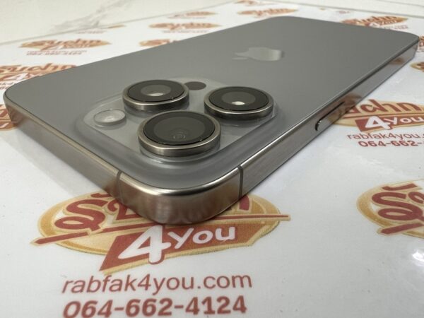 ขายถูก iPhone 15 Pro Max 256GB สุขภาพแบต89% การันตีความใหม่ สีNatural titanium ศูนย์ไทย อุปกรณ์ไม่มีนะครับ ไม่ติดiCloud ประกันหมดแล้ว