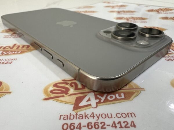 ขายถูก iPhone 15 Pro Max 256GB สุขภาพแบต89% การันตีความใหม่ สีNatural titanium ศูนย์ไทย อุปกรณ์ไม่มีนะครับ ไม่ติดiCloud ประกันหมดแล้ว - Image 7