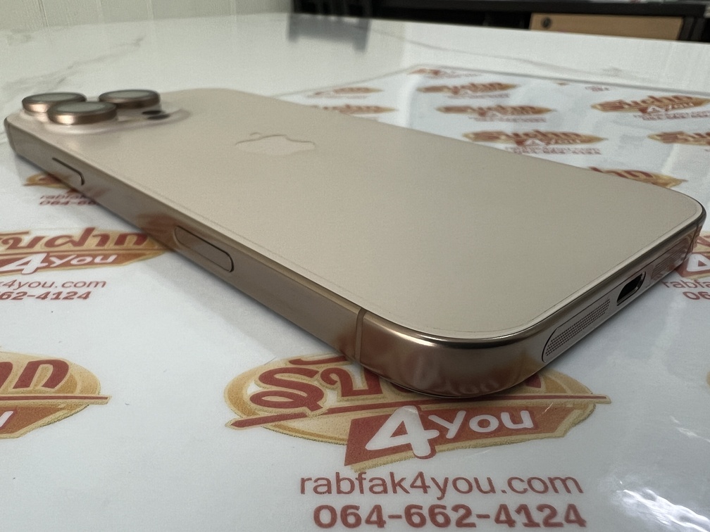 ขายถูก iPhone 16 Pro Max 256GB การันตีความใหม่ รอบชาร์จแค่78รอบ สีDesert titanium ศูนย์ไทย อุปกรณ์ไม่มีนะครับ ไม่ติดiCloud ประกันยาวหมด 1 มิถุนายน 2569 - Image 5
