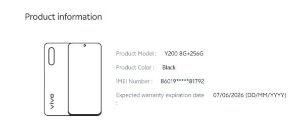 ขายถูกๆ Vivo Y200 5G RAM8GB ROM256GB ศูนย์ไทย สีดำ การันตีความใหม่ ครบกล่องมี ตัวเครื่อง+หัวชาร์จ+สายชาร์จ+เข็ม+คู่มือ+กล่อง ไม่ติดสัญญา หมด 7 มิถุนายน 2569 - Image 16