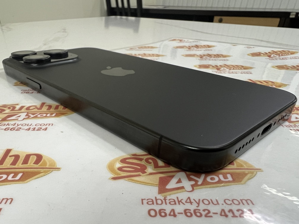 ขายถูก iPhone 15 Pro Max 256GB การันตีความใหม่ สุขภาพแบต80% สีดำ ศูนย์ไทย อุปกรณ์ครบกล่องมี ตัวเครื่อง+สายชาร์จ+เข็ม+คู่มือ+กล่อง ไม่ติดiCloud ประกันหมดแล้ว - Image 6