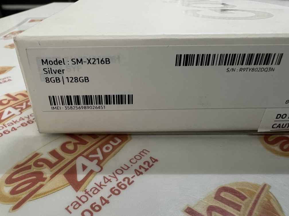 ขายถูก Samsung Tab A9+ 5G RAM8GB ROM128GB (ใส่ซิมโทรได้) สีSilver สภาพสวย90% อุปกรณ์มี ตัวเครื่อง+สายชาร์จ+กล่อง ไม่ติดสัญญา ประกันหมด พฤศจิกายน 2569 - Image 3