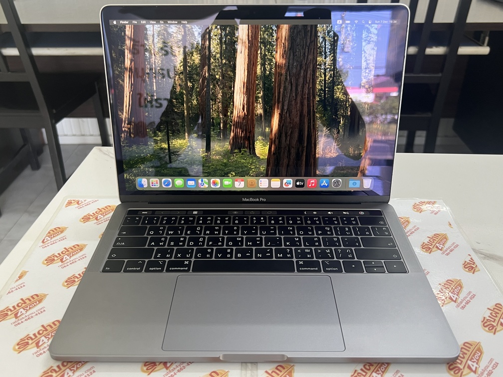 ขายถูก MacBook Pro 13 2019 มีทัศบาร์ i5 1.4GHz/RAM8GB/SSD256GB/13.3นิ้ว Cycle Count 202 สภาพสวย90% มีรอยขนแมวนิดหน่อยโดยรวมแล้วสวย อุปกรณ์ครบกล่อง - Image 8