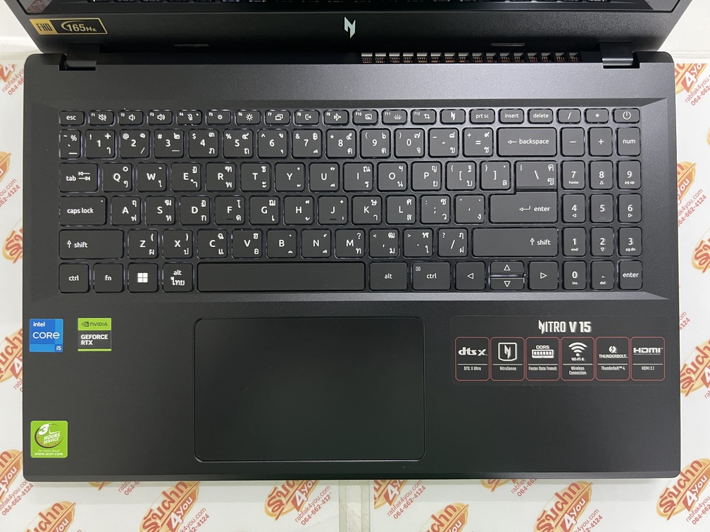 ขายถูก ACER Nitro V15 i5-13420H/NVIDIA GeForce RTX 3050 6GB/RAM16GB/SSD512GB 15.6FHD คีย์บอร์ดมีไฟ การันตีความใหม่ ตัวเครื่อง+สายชาร์จ หมด 28 ตุลาคม 2570 - Image 5
