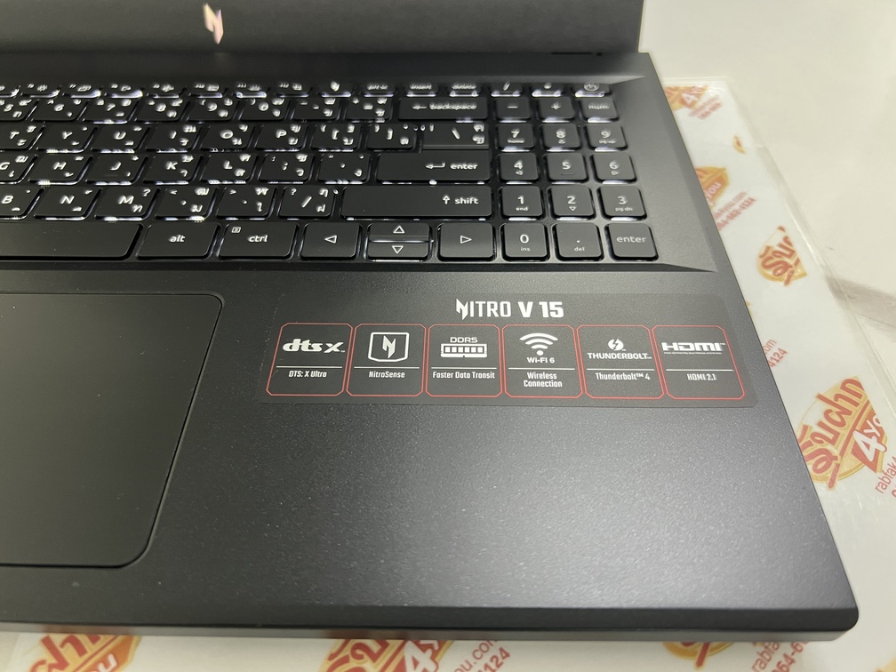 ขายถูก ACER Nitro V15 i5-13420H/NVIDIA GeForce RTX 3050 6GB/RAM16GB/SSD512GB 15.6FHD คีย์บอร์ดมีไฟ การันตีความใหม่ ตัวเครื่อง+สายชาร์จ หมด 28 ตุลาคม 2570 - Image 6