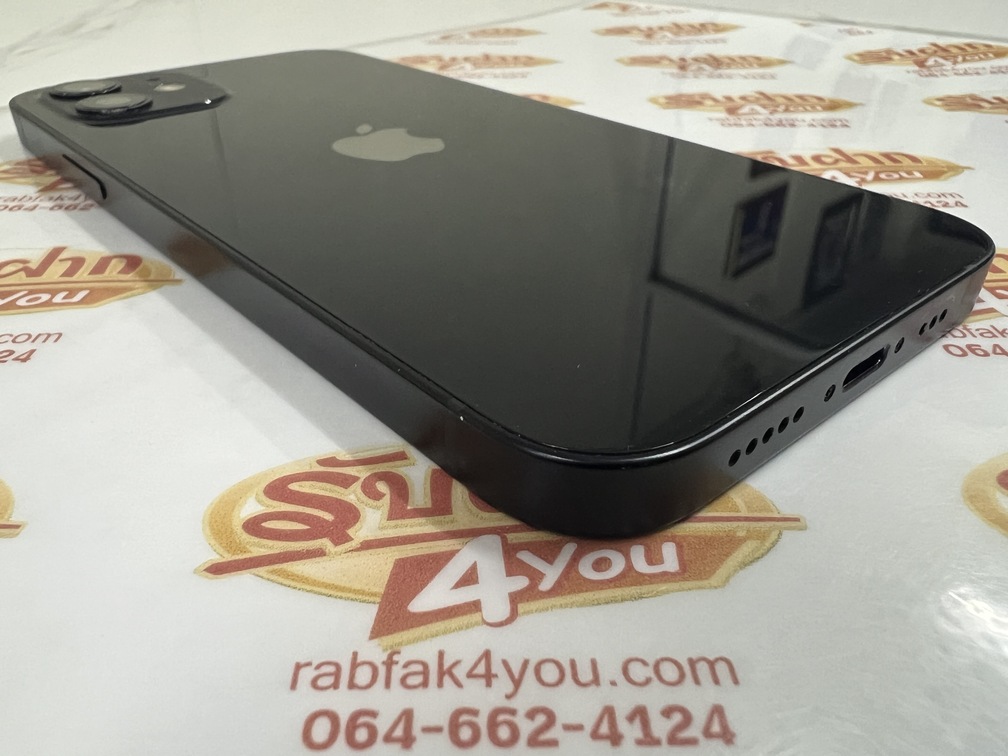ขายถูก iPhone 12 64GB สภาพ87% ขอบกล้องหลังมีรอย สุขภาพแบต90%(เครื่องเปลี่ยนแบตเทียมมา) สีดำ ศูนย์ไทย อุปกรณ์ไม่มีนะครับ ไม่ติดiCloud ประกันหมดแล้ว - Image 5