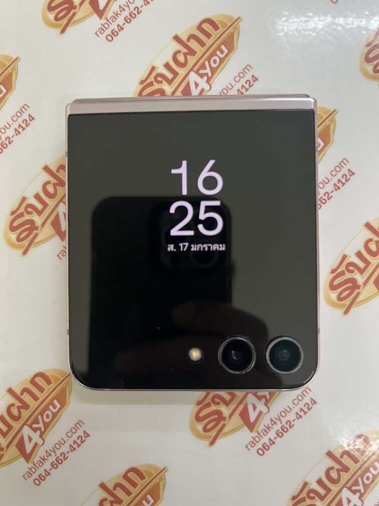 ขายถูกๆ Samsung Z Flip 5 5G Ram8GB Rom256GB สภาพสวย88% เส้นพลาสติ๊กขอบจอมีรอยแตกนิดนึงมองแทบไม่เห็น สีPurple ไม่ติดสัญญา ประกันหมดแล้ว - Image 11