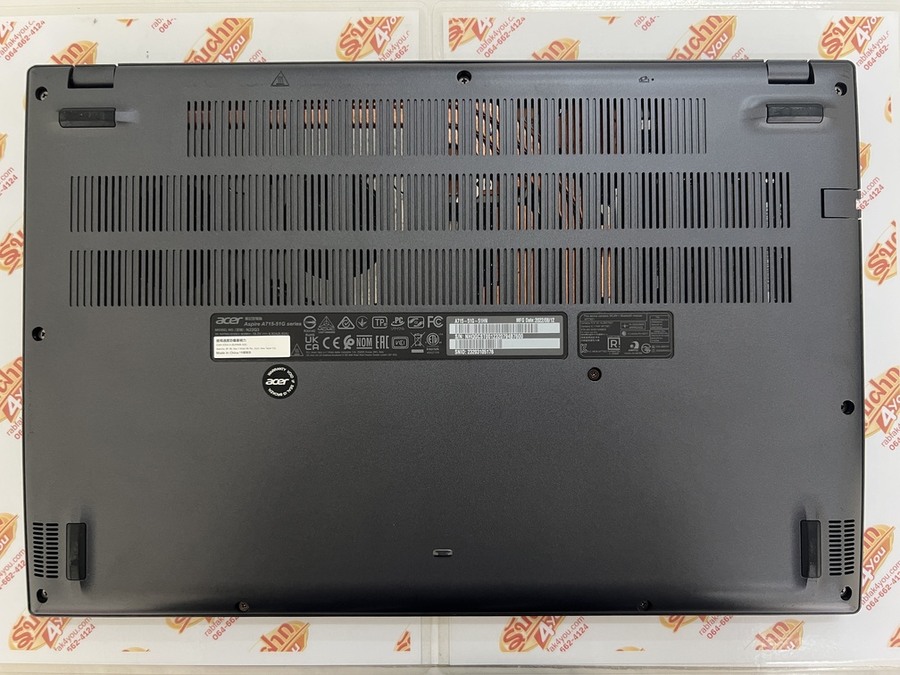 ขายถูก ACER Aspire 7 A715 i5-1240P/GeForce RTX 3050 4GB/RAM8GB/SSD512GB 15.6FHD คีร์บอร์ดมีไฟ สภาพ89% มีรอยนิดหน่อย ตัวเครื่อง+สายชาร์จ ประกันหมดแล้ว - Image 14