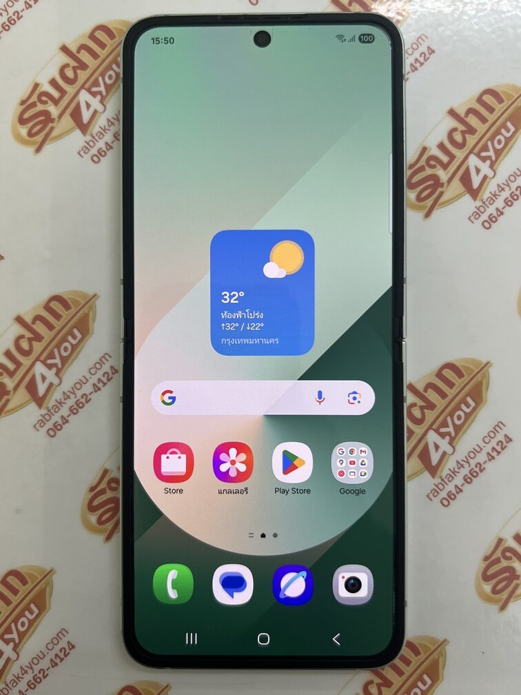 ขายถูกๆ Samsung Z Flip 6 5G Ram12GB Rom256GB สภาพสวย89% ขอบมีรอยนิดหน่อยตามรูป สีGreen อุปกรณ์ไม่มีนะครับ ไม่ติดสัญญา ประกันCare+หมด 24 มิถุนายน 2569 - Image 8